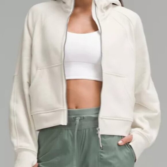 NWT - lululemon Scuba Oversized Full Zip - White - Size:  XL/XXL - Picture 1 of 10
